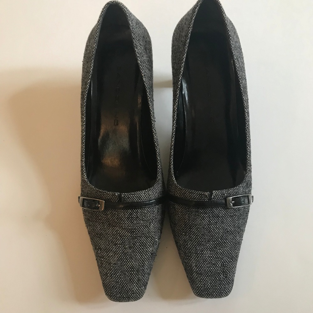 Bandolino Black White Tweed Fall Winter Pump Shoes
